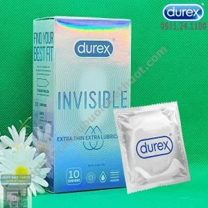 Durex Invisible Siêu Mỏng Nhiều Gel