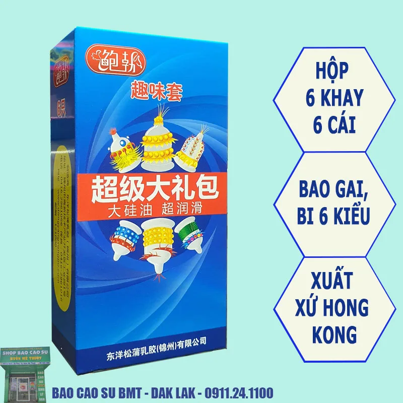bao cao su runbo gai 6 kiểu, shop bcs daklak