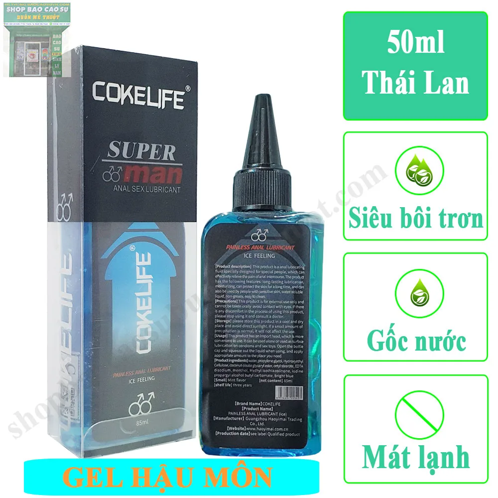 gel-hau-mon Gel CokeLife bôi trơn hâu môn