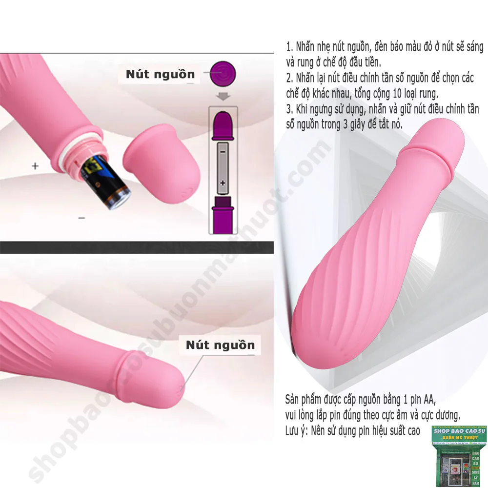 Chày Rung Kích Thích Điểm G Prettylove Solomon Đồ chơi người lớn BMT