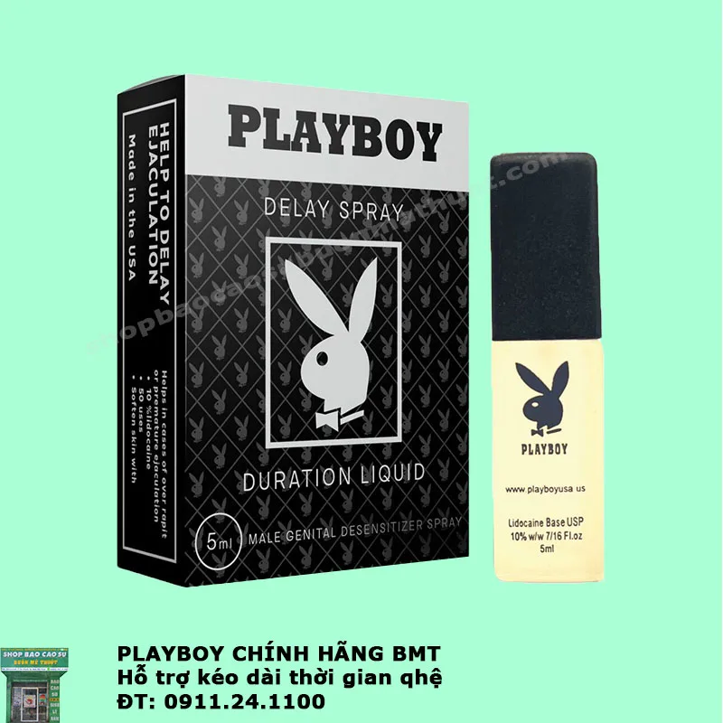 Chai xịt Playboy Delay kéo dài thời gian quan hệ BMT Chai xịt Playboy Delay kéo dài thời gian quan hệ BMT