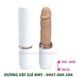 Dương vật giả thụt rung tỏa nhiệt BMT