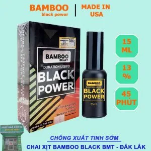 Chai xịt bamboo black chống xuất tinh sớm tại shop bcs bmt đắk lắk