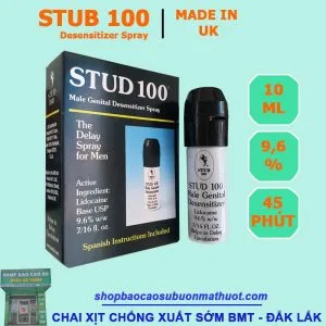 stub 100 chai xịt hỗ trợ kéo dài thời gian quan hệ cho nam được bán tại bmt